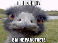 я все вижу. вы не работаете.