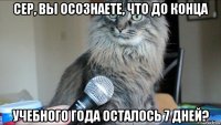 сер, вы осознаете, что до конца учебного года осталось 7 дней?