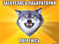 загорелась лаборатория погреюсь