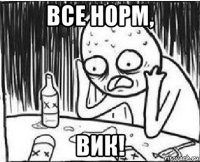 все норм, вик!