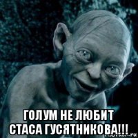  голум не любит стаса гусятникова!!!