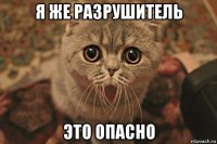 я же разрушитель это опасно