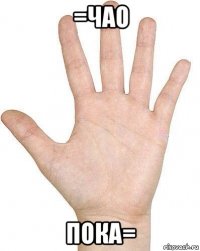 =чао пока=