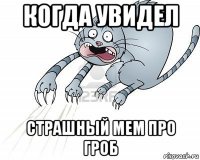 когда увидел страшный мем про гроб