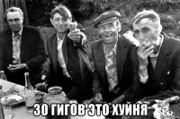  30 гигов это хуйня