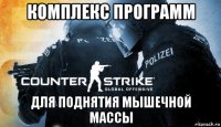 комплекс программ для поднятия мышечной массы