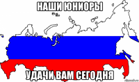 наши юниоры удачи вам сегодня