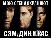 мою стену охраняют сэм, дин и кас