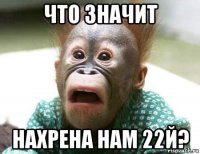 что значит нахрена нам 22й?