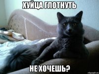 хуйца глотнуть не хочешь?