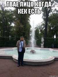твае лицо когда кек есть 