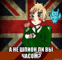  а не шпион ли вы часом?