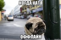 когда катя оффлайн