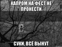 капром на фест не пронести суки, всё вынут