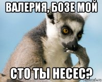 валерия, бозе мой сто ты несес?