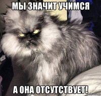 мы значит учимся а она отсутствует!