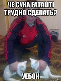 че сука fataliti трудно сделать? уебок