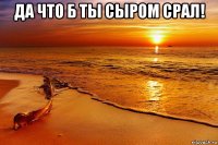 да что б ты сыром срал! 
