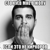 сто хуёв мне в жопу если это не киркоров