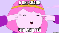 а вы знали что фин гей