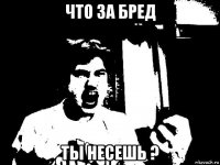 что за бред ты несешь ?