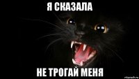 я сказала не трогай меня