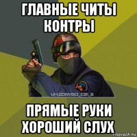 главные читы контры прямые руки хороший слух