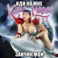 иди ко мне зайчик мой