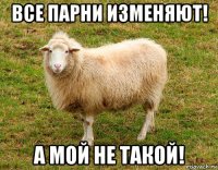 все парни изменяют! а мой не такой!