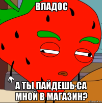 владос а ты пайдешь са мной в магазин?