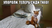 упороли, теперь сиди тихо! 