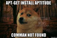 apt-get install aptitude comman not found