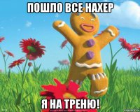 пошло все нахер я на треню!