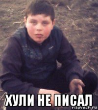  хули не писал