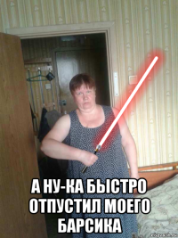  а ну-ка быстро отпустил моего барсика