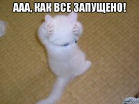 ааа, как все запущено! 