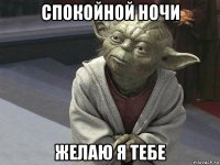 спокойной ночи желаю я тебе