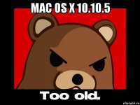 mac os x 10.10.5 