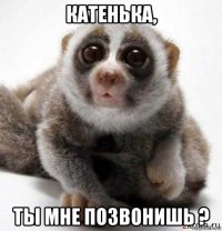 катенька, ты мне позвонишь ?