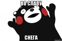 во славу снега