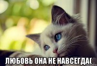  любовь она не навсегда(