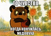 то чувство когда кончилась медовуха
