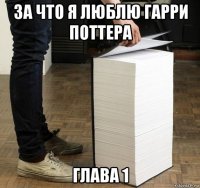 за что я люблю гарри поттера глава 1