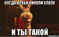 когда в тебя кинули слепу и ты такой