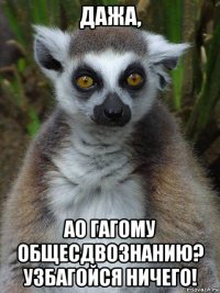 дажа, ао гагому общесдвознанию? узбагойся ничего!