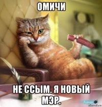 омичи не ссым. я новый мэр.