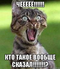 чёёёёё!!!!!! кто такое вообще сказал!!!!!!!?