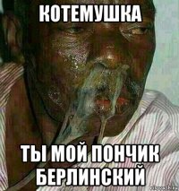 котемушка ты мой пончик берлинский