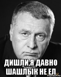 дишли,я давно шашлык не ел