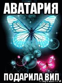 аватария подарила вип